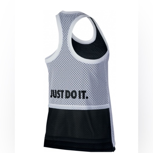 NIKE Just Do It OVERLAY MESH RACERBACK TANK TOP |Size Small - Picture 3 of 10